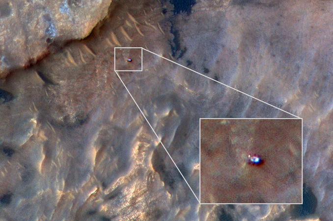 Curiosity Mars rover spotted from orbit – Astronomy Now – Astronomy Now Online