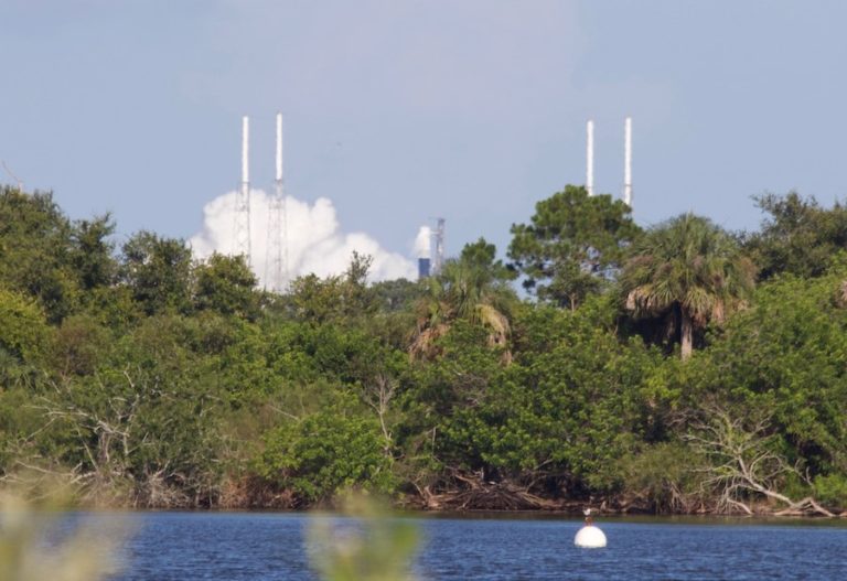Falcon 9 rocket test-fired ahead of station cargo launch – Spaceflight ...