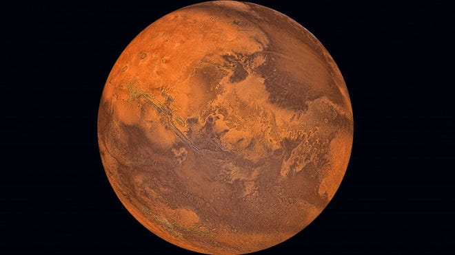 The spacecraft Mariner 4 was the first to fly to Mars and the first to transmit pictures of Mars.
